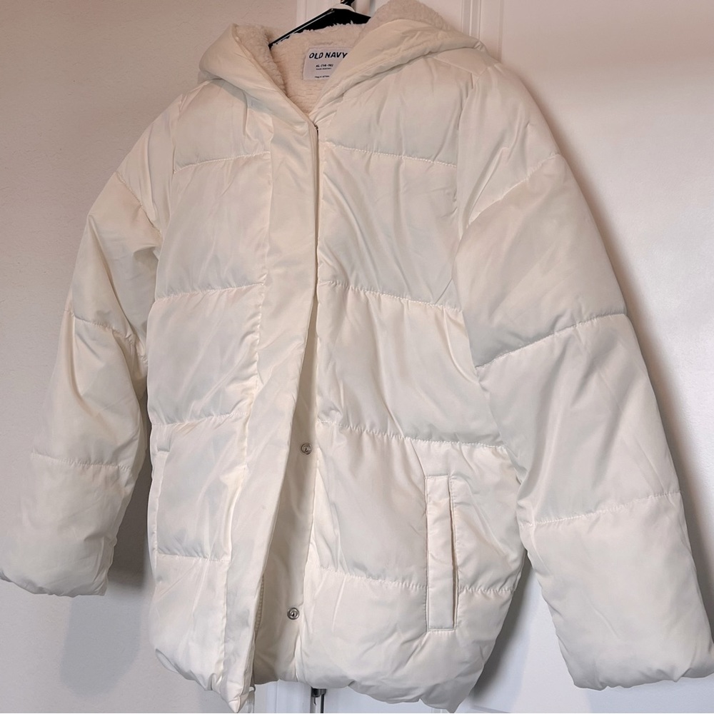 Girls Puffer white Jacket